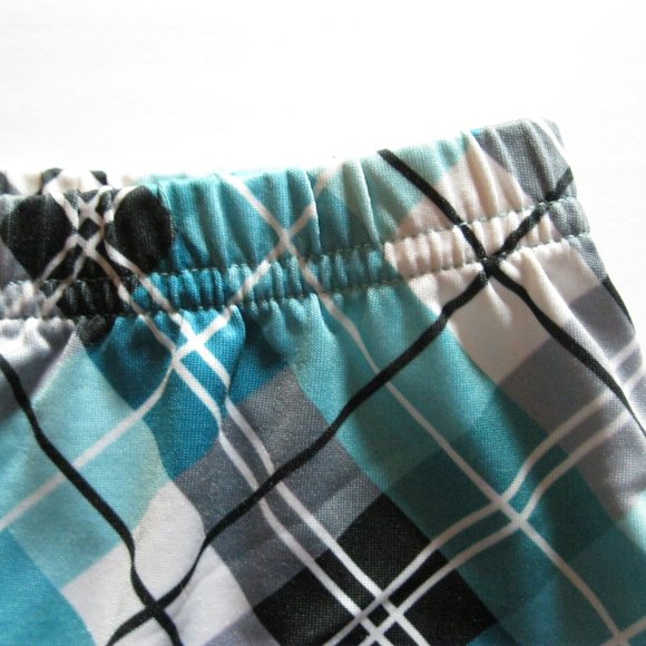 SmashGal Turquoise Plaid Mini Skirt - Picture 5 of 7